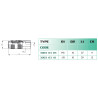 Coupleur femelle 1/8 Airfit en laiton nickelé_ref 3003+03+10-1