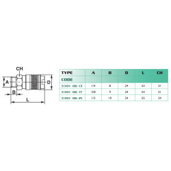 Coupleur rapide standard Airfit 1/2 mâle BSP_ref 3301+06+21-1