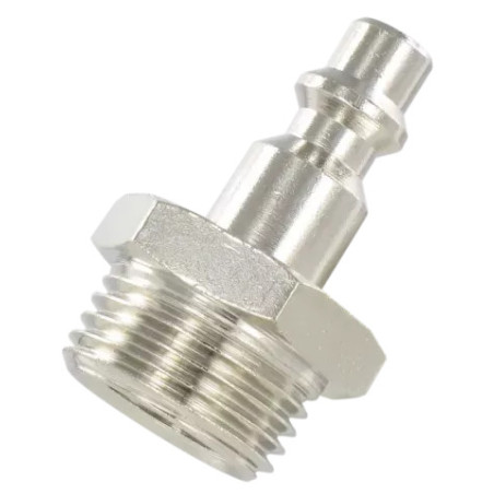 Embout mâle cylindrique 1/2 Airfit en laiton nickelé_ref 3302+06+21