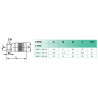Coupleur rapide femelle 1/4 BSP Airfit en laiton nickelé_ref 3303+06+13-1