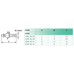 Embout Airfit acier zingué avec douille cannelée 12 mm_ref 3326+06+12-1