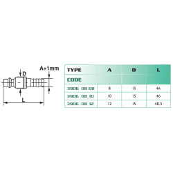 Embout Airfit 10 mm en laiton avec douille cannelée_ref 3906+08+10-1