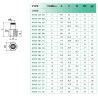 Raccord droit femelle Ø12 mm - filetage 3/8 Airfit laiton nickelé_ref 4703+12+17-1