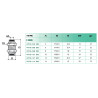 Raccord traversée cloison Airfit Ø8 mm laiton nickelé_ref 4716+08+00-1