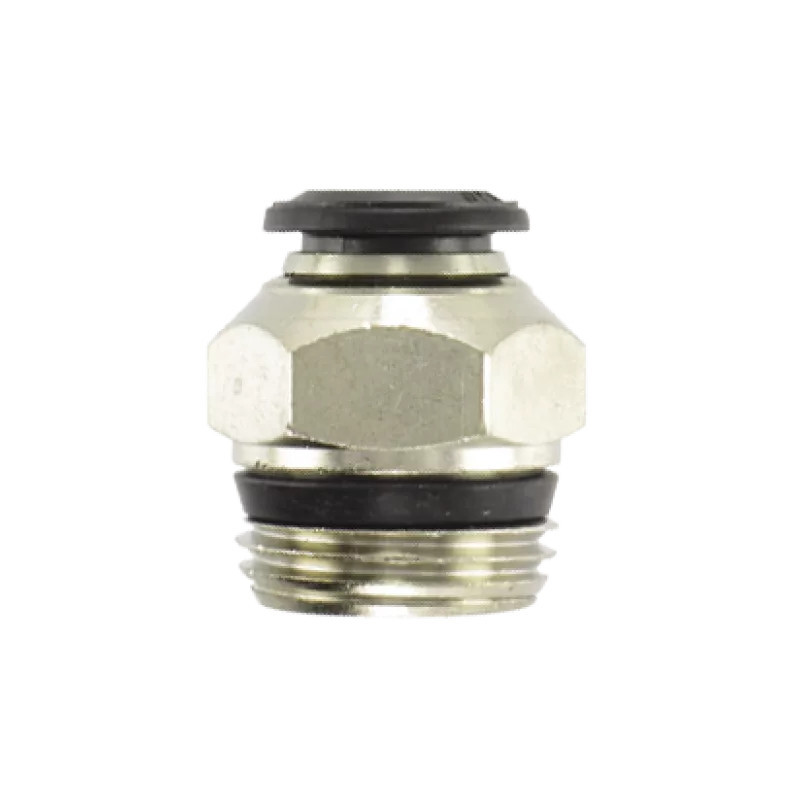 Raccord droit mâle BSP/NPT 10-1/4 Airfit en laiton nickelé_ref 4900+10+13