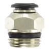 Raccord droit mâle BSP/NPT 12-3/8 Airfit en laiton nickelé_ref 4900+12+17