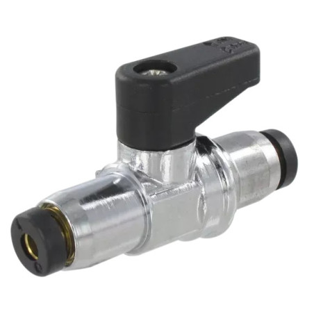 Vanne à sphère Airfit raccord instantané 6 mm_ref 5634+06+06