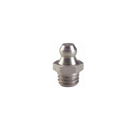 Graisseur hydraulique droit 12x125 ALGI_bec 6 pans 14mm_ref 7022018
