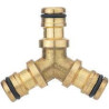 Raccord Y rapide pour arrosage avec 3 embouts mâles Anquier_ref A22