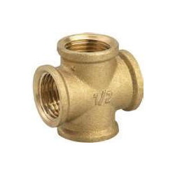 Raccord croix femelle 1/2" en laiton Anquier_ref CRF12