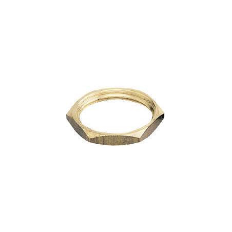 Contre écrou laiton filetage 1/4" Anquier_ref D11014