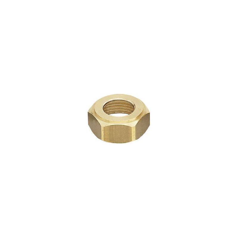 Écrou collet battu 6 pans 1 pouce Ø22 mm Anquier_ref D11122