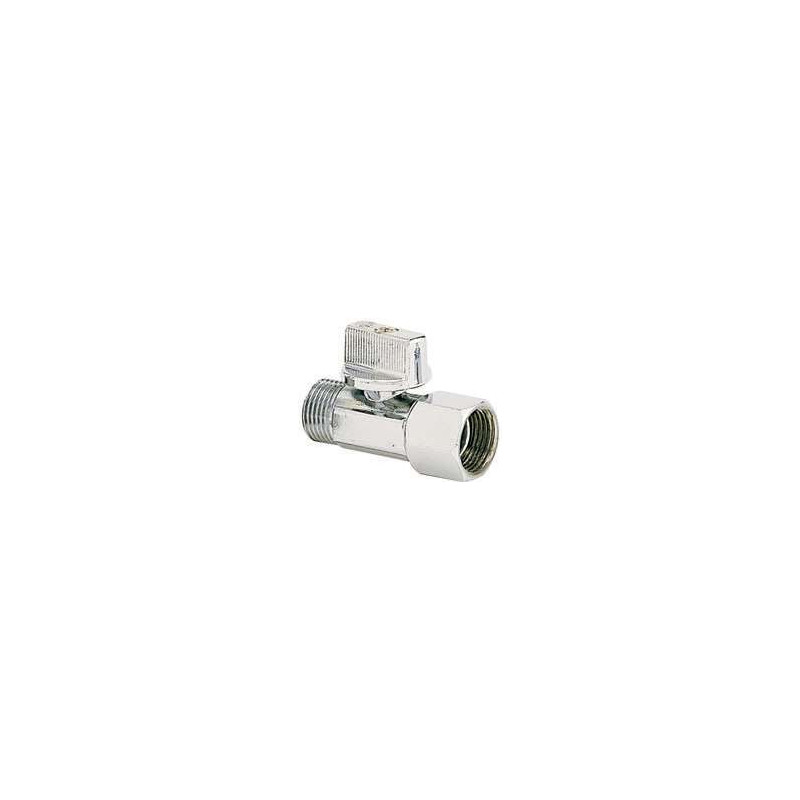Robinet droit chromé 3/8" à boisseau sphérique Anquier_ref D26DC38