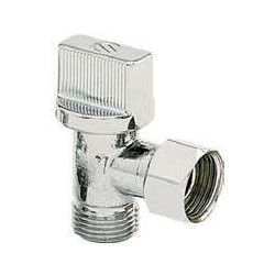 Robinet équerre chromé 3/8" à boisseau sphérique Anquier_ref D26SC38