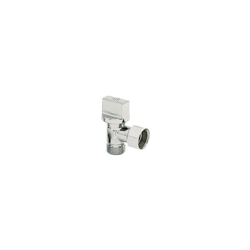 Robinet équerre chromé 3/8" à boisseau sphérique Anquier_ref D26SC38