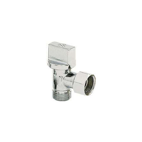 Robinet équerre chromé 3/8" à boisseau sphérique Anquier_ref D26SC38
