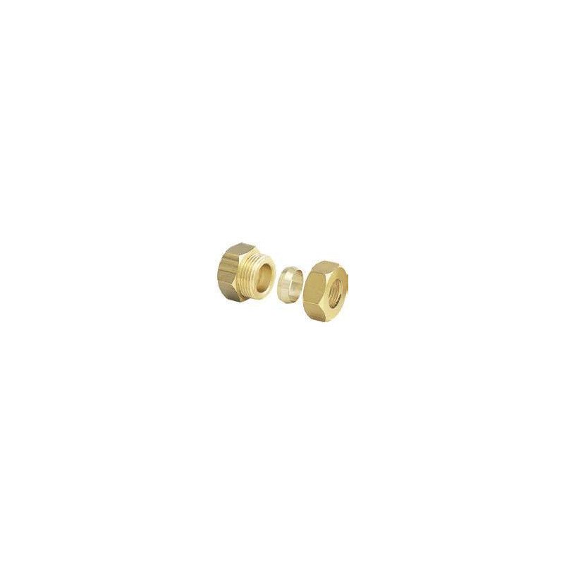 Raccord bicône mâle laiton 3/8" Ø10mm Anquier_ref D35B3810