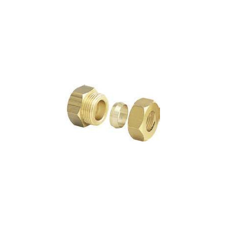 Raccord bicône mâle laiton 3/8" Ø10mm Anquier_ref D35B3810