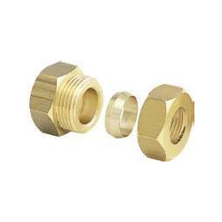 Raccord bicône mâle laiton 3/8" Ø14mm Anquier_ref D35B3814