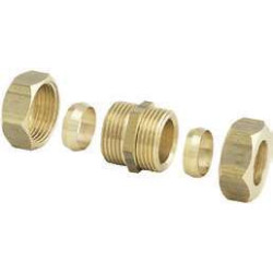 Jonction bicône laiton 1/2 Ø14 mm Anquier_ref D361214