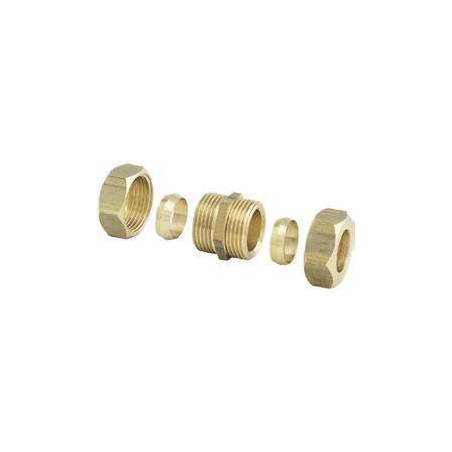 Jonction bicône laiton 3/8 Ø10 mm Anquier_ref D363810
