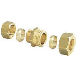 Raccord bicône inégal laiton Anquier Ø20-18 mm_ref D36B2018