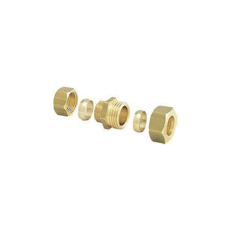 Raccord bicône inégal laiton Anquier Ø20-18 mm_ref D36B2018