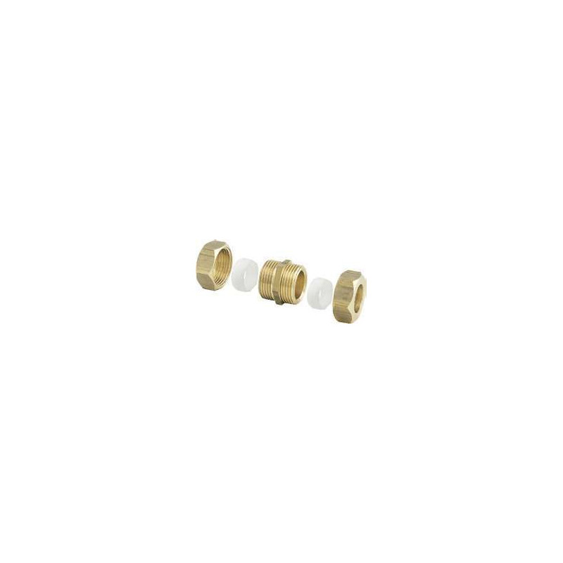 Raccord bicône égal Téflon 1/2 Ø12 mm Anquier_ref D36T1212