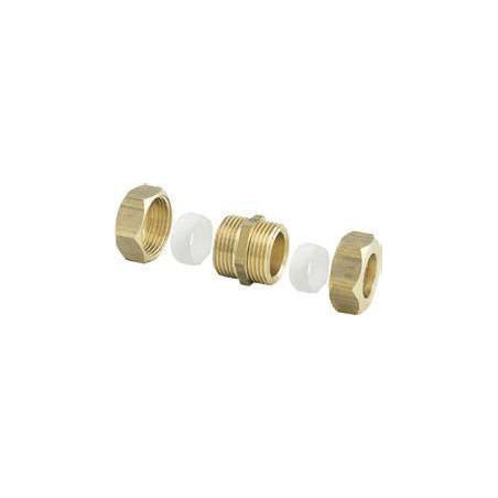 Raccord bicône égal Téflon 1/4 Ø6 mm Anquier_ref D36T146