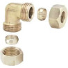 Coude bicône laiton Anquier 1/4 Ø8 mm pour plomberie_ref D37148