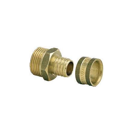Raccord mâle fixe Anquier 1/2 Ø16 mm en laiton_ref HMF1216