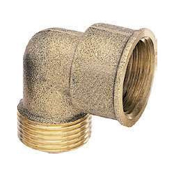Raccord coudé égal 1/4" mâle femelle laiton Anquier_ref R5414