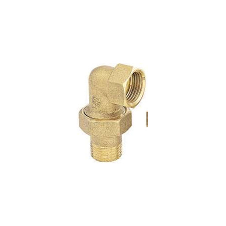 Raccord coudé union 3/4" mâle femelle laiton Anquier_ref R7534