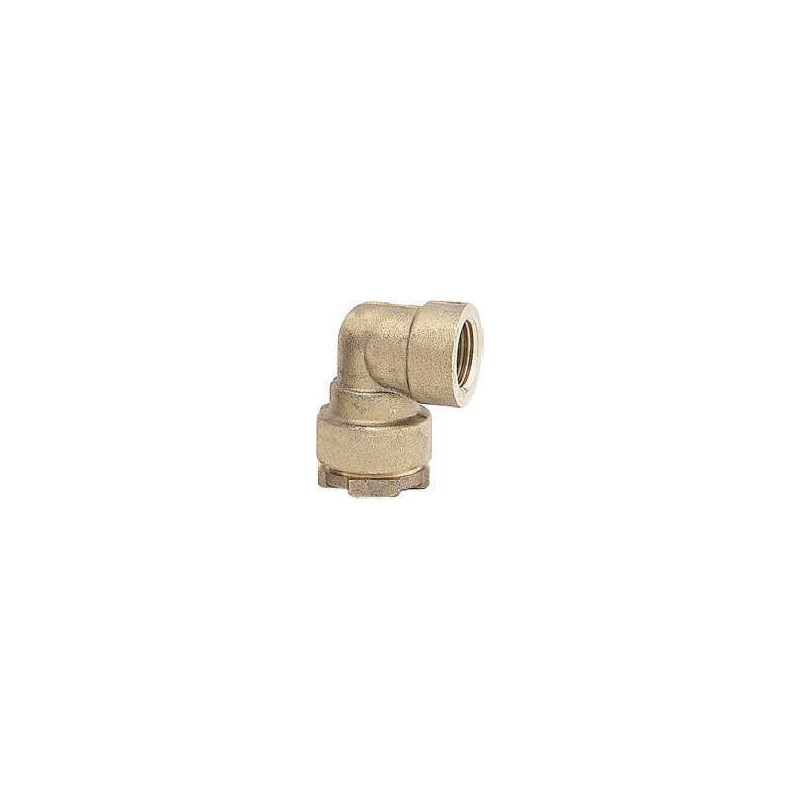 Raccord coudé femelle Ø20 mm 1/2" pour tuyau polyéthylène Anquier_ref R86B12