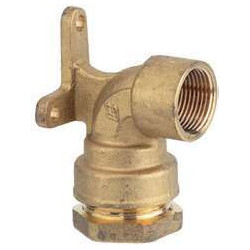 Coude applique femelle Ø20 mm 1/2 pour tuyau polyéthylène Anquier_ref R871220