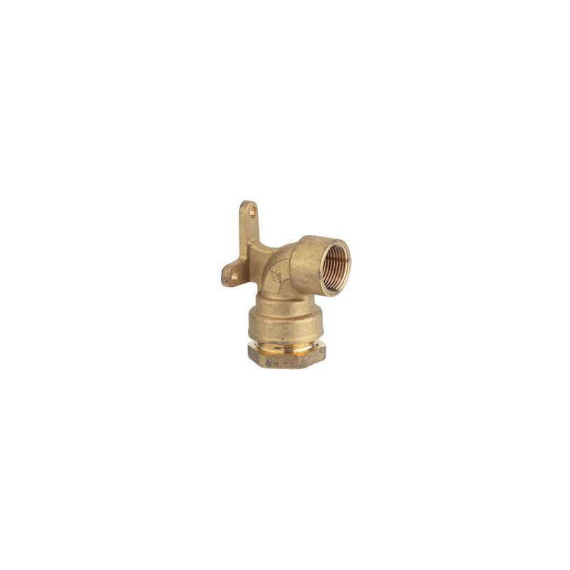 Coude applique femelle Ø20 mm 1/2 pour tuyau polyéthylène Anquier_ref R871220