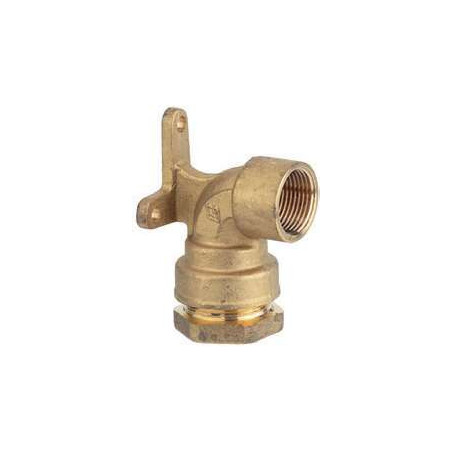 Coude applique femelle Ø25 mm 3/4 pour tuyau polyéthylène Anquier_ref R873425
