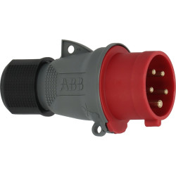 Fiche industrielle tétrapolaire Brennenstuhl 16A 415V rouge_ref 1323151