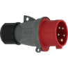 Fiche industrielle tétrapolaire Brennenstuhl 16A 415V rouge_ref 1323151