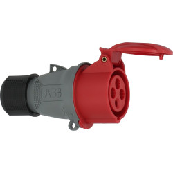 Prise industrielle tripolaire Brennenstuhl 16A 415V rouge_ref 1323181