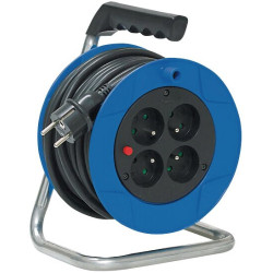 Enrouleur de câble électrique Brennenstuhl 15m avec 4 prises_ref 1079181