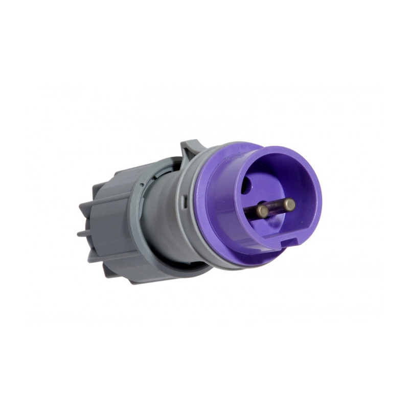 Fiche mâle CEBA 24V 2P 16A P17 norme CEE 17 IP44_ref P17M2B16-24+P