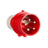 Fiche mâle CEBA 415V 3P+T 32A avec inverseur_ref P17MI4B32T