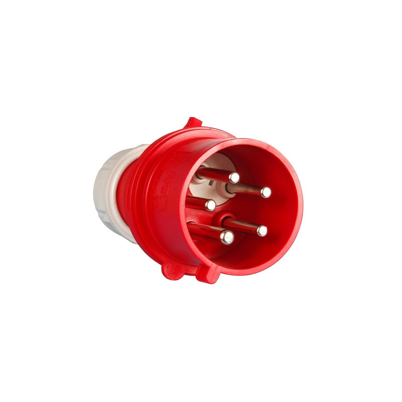 Fiche mâle CEBA 415V 3P+N+T 16A avec inverseur_ref P17MI5B16T