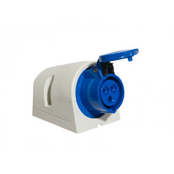 Socle mural CEBA 230V 16A avec boîtier IP44_ref W3B16