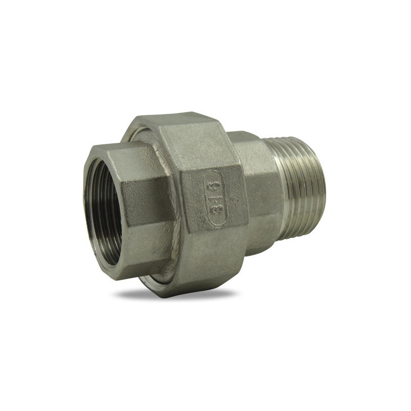 Raccord union conique mâle/femelle 1/2" inox 316 Codital_ref 8341
