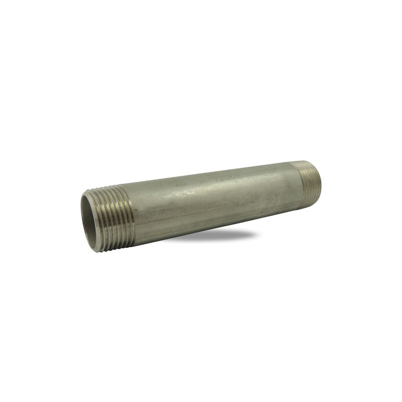 Mamelon tube mâle/mâle 1" inox 316 - longueur 100 mm Codital_ref 8530