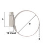 Collier de serrage W2 Ø212-232 mm bande pleine 9 mm PRAMAC_ref A09212232-1