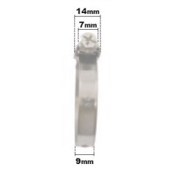 Collier de serrage W2 Ø227-247 mm bande pleine 9 mm PRAMAC_ref A09227247-2