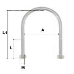 Étrier fixation tube Ø102 mm DN90 PRAMAC acier zingué_ref ETR10102EM-1